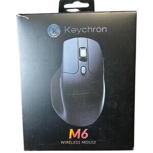 Keychron M6 Wireless Computer Mouse 26K DPI Optical Computer Mouse Black- NEW